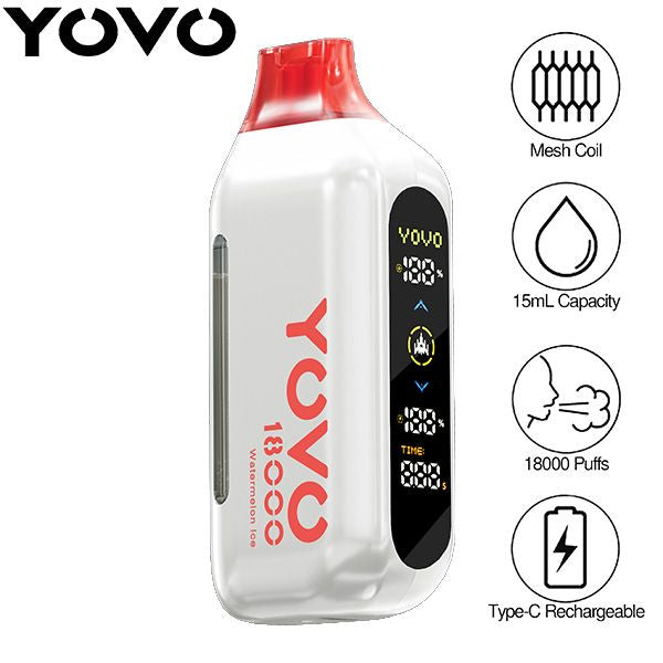 YOVO Ultra 18000 Puffs 15mL Disposable Vape 5-Pack