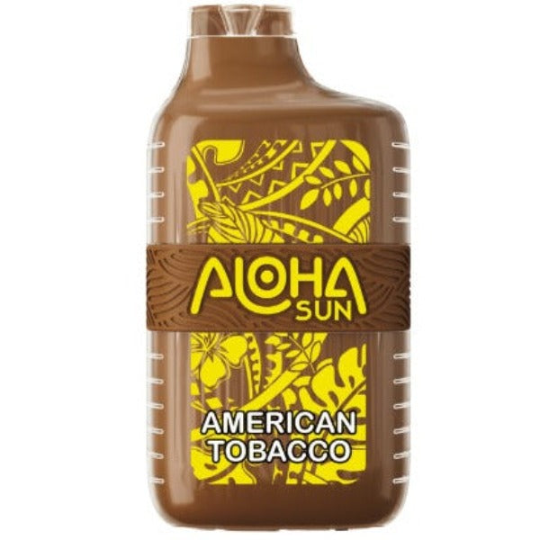 Best Deal Aloha Sun 7000 Puffs Disposable Vape 10 Pack 15mL American Tobacco