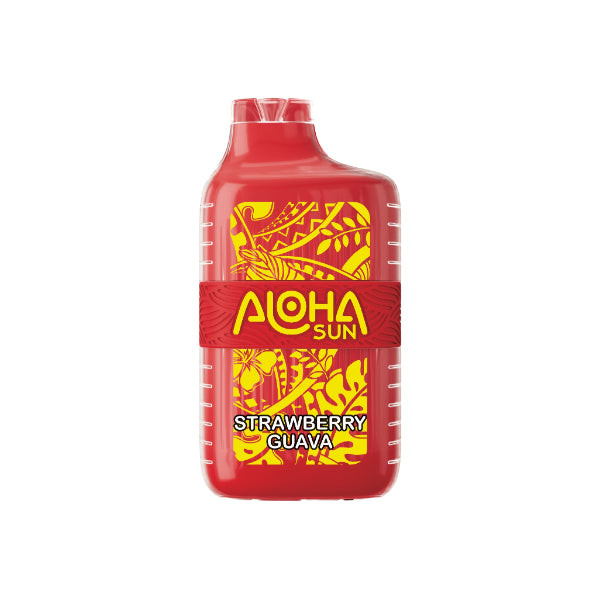 Aloha Sun 7000 Puffs Vape Disposable 15mL Best Flavor Strawberry Guava