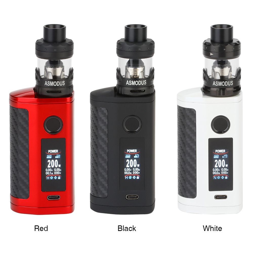 Asmodus Minikin 3S 200W Kit Best Colors Red Black White