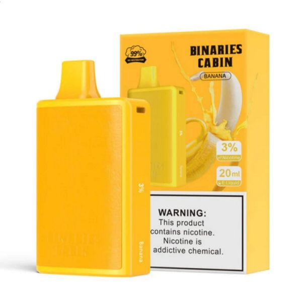 Best Deal HorizonTech Binaries Cabin 10000 Puffs Disposable Vape 20mL Banana