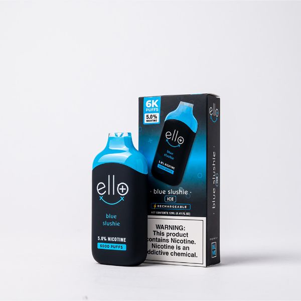 Best Deals BLVK Ello Plus Disposable Vape 12mL Best Flavor Blue Slushie