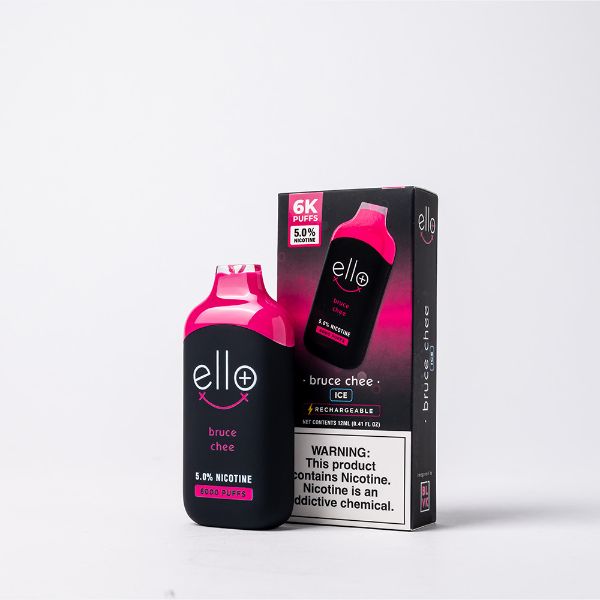 Best Deals BLVK Ello Plus Disposable Vape 12mL Best Flavor Bruce Chee