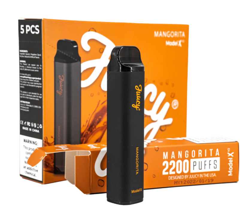 JUUCY Model X V2 2200 Puff Single Disposable Vape 6mL Best Flavor Mangorita