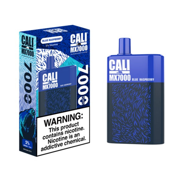 Cali Pods Cali MX7000 Disposable Vape 14mL Best Flavor Blue Raspberry