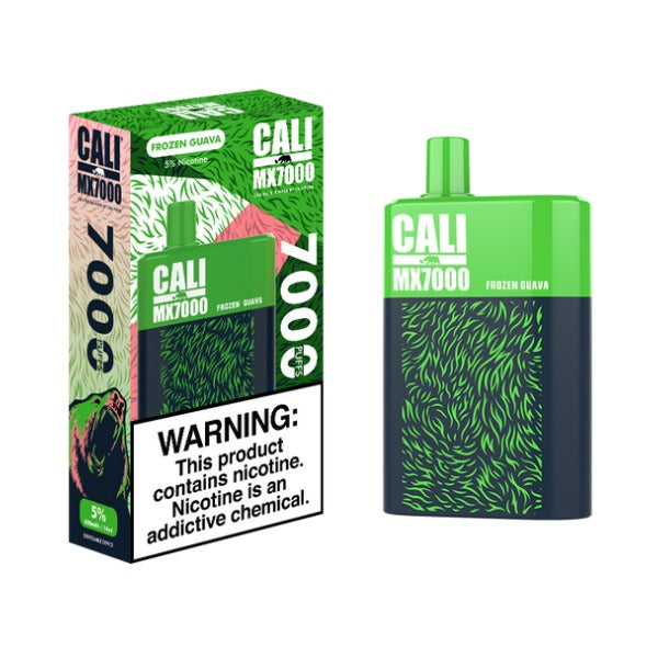 Cali Pods Cali MX7000 Disposable Vape 14mL Best Flavor Frozen Guava