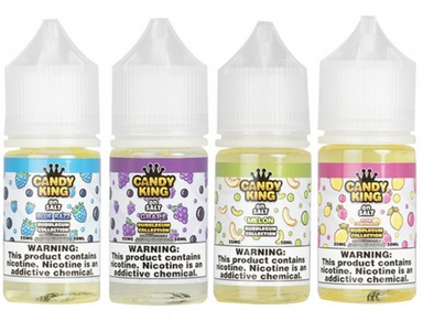 Candy King Bubblegum Salt 30mL Vape Juice Best Flavors Blue Razz Grape Melon Pink Lemonade