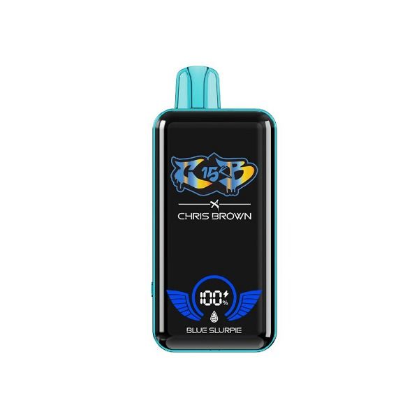 Best Deal Chris Brown CB15K Rechargeable Disposable Vape 15mL Blue Slurpie