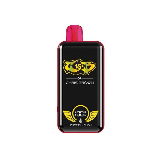 Best Deal Chris Brown CB15K Rechargeable Disposable Vape 15mL Cherry Lemon