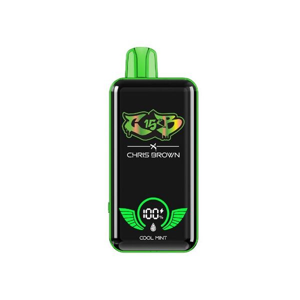 Best Deal Chris Brown CB15K Rechargeable Disposable Vape 15mL Cool Mint