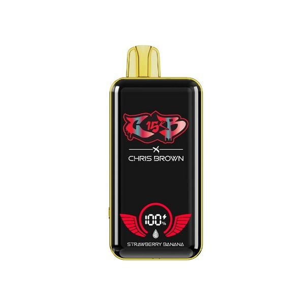 Best Deal Chris Brown CB15K Rechargeable Disposable Vape 15mL Strawberry Banana