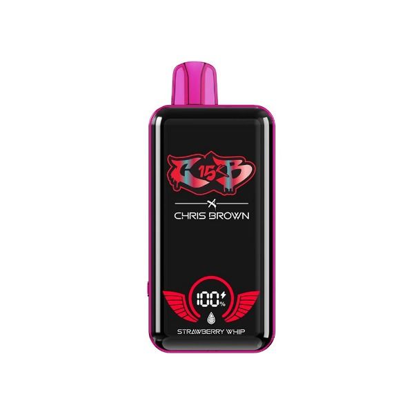 Best Deal Chris Brown CB15K Rechargeable Disposable Vape 15mL Strawberry Whip