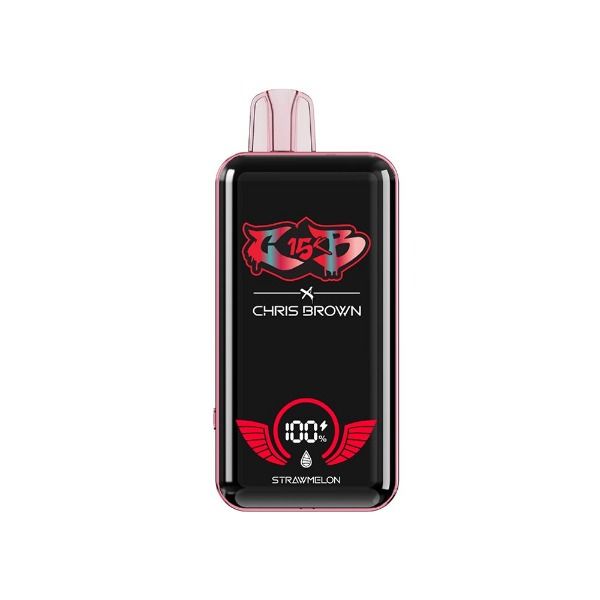 Best Deal Chris Brown CB15K Rechargeable Disposable Vape 15mL Strawmelon