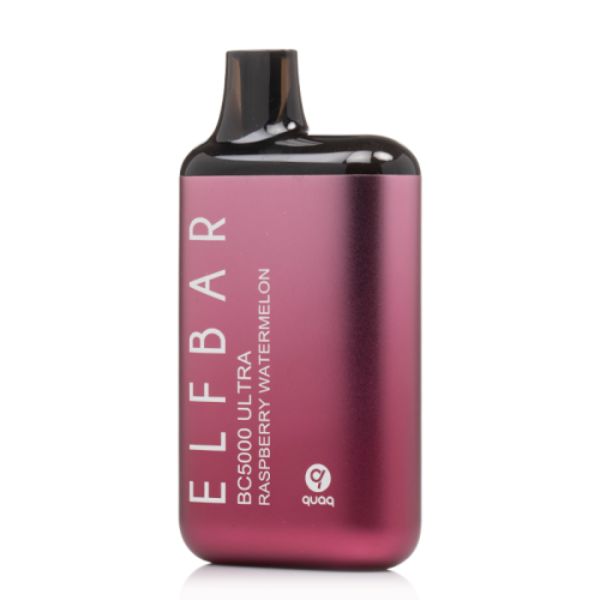 Elf Bar BC5000 Ultra Disposable Vape 13mL Best Flavor Raspberry Watermelon