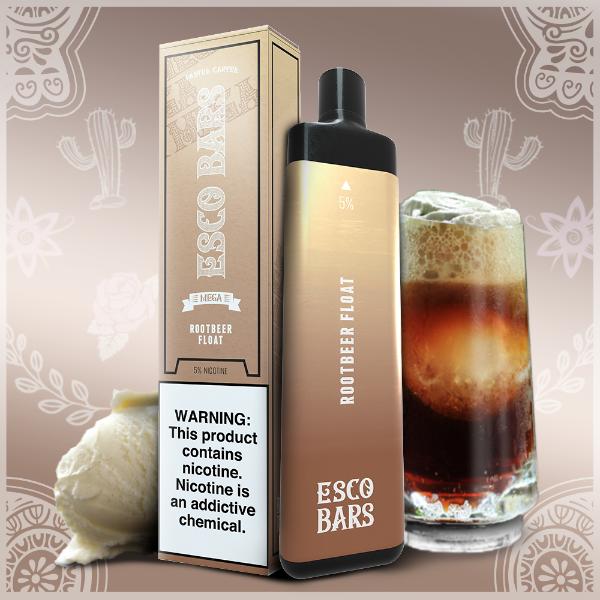 Esco Bars Mega 5000 Puffs Single Disposable Vape Best Flavor Rootbeer Float