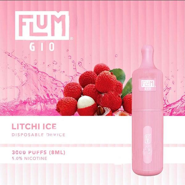 Flum GIO Disposable Vape 10 Pack 8mL Best Flavor Litchi Ice