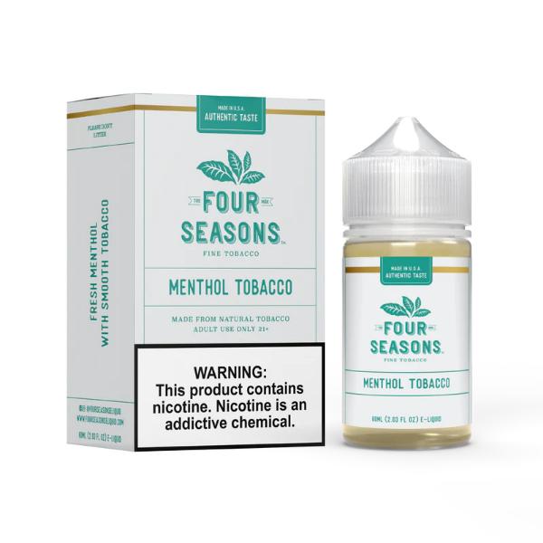 Four Seasons 60mL Vape Juice Best Flavor Menthol Tobacco