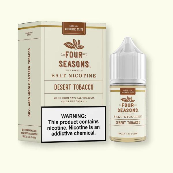 Four Seasons Salt 30mL Vape Juice Best Flavor Desert Tobacco