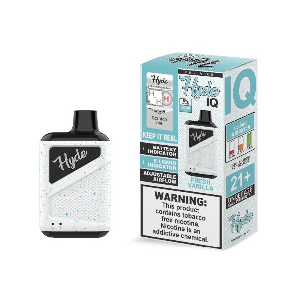 Hyde IQ 5000 Puffs Single Disposable Vape Best Flavor Fresh Vanilla