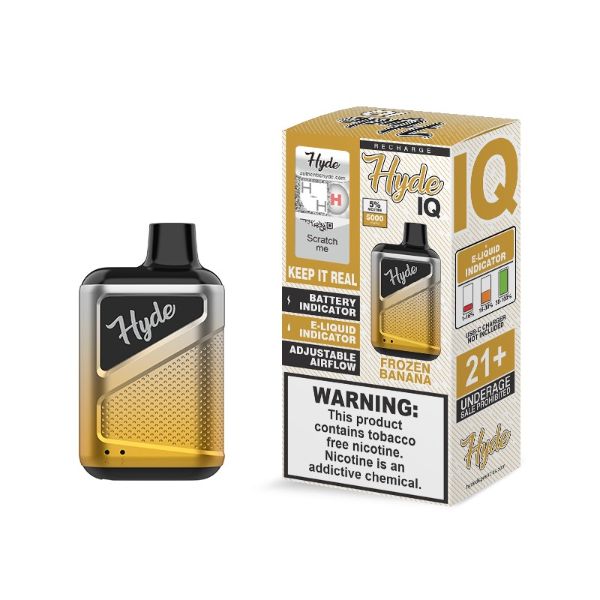 Hyde IQ 5000 Puffs Single Disposable Vape Best Flavor Frozen Banana 