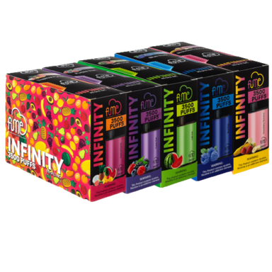 Fume Infinity 3500 Puffs Disposable Vape 12mL 5 Pack Best Flavors