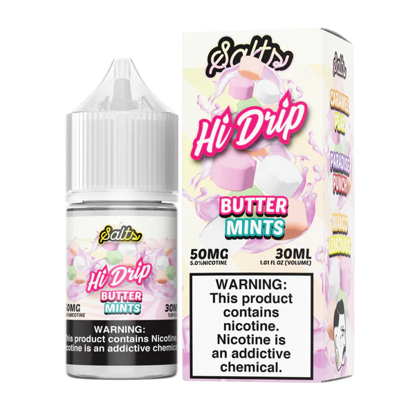 Hi-Drip Salts 30mL Vape Juice Best Flavor Butter Mints