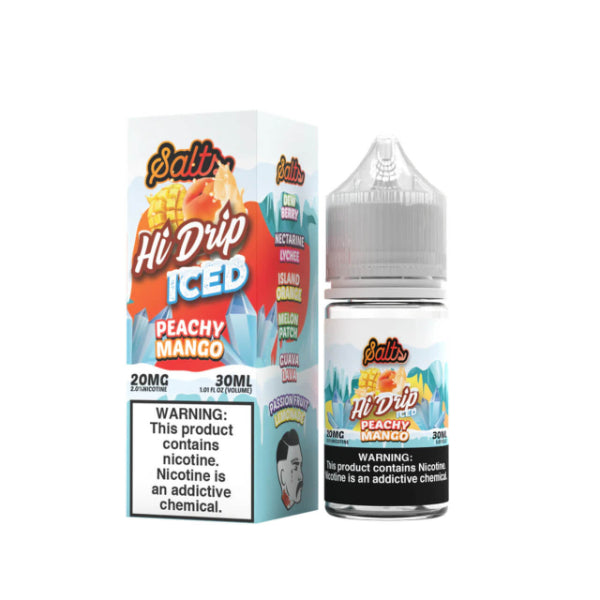 Hi-Drip Salts 30mL Vape Juice Best Flavor Peachy Mango Iced