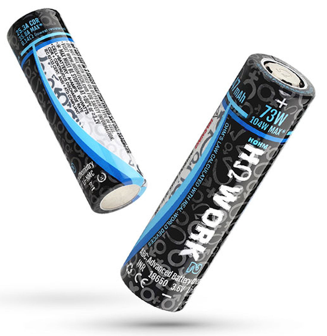 Hohm Tech Hohm Work 18650 2547mAh 25.3A Single Battery Best