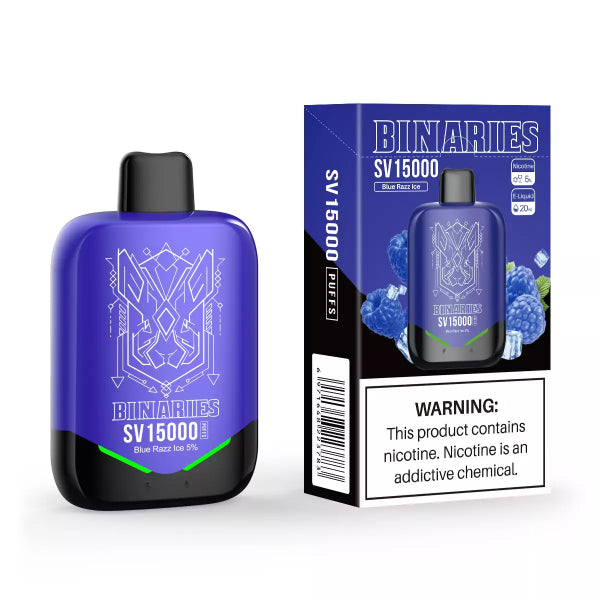 Best Deal Horizon Binaries SV15000 Puffs Recharge Vape 20mL Blue Razz Ice