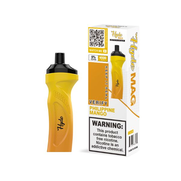 Best Deals Hyde Mag 4500 Puffs Recharge Disposable Vape Philippine Mango