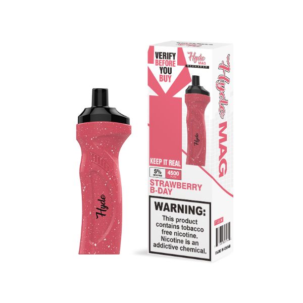 Best Deals Hyde Mag 4500 Puffs Recharge Disposable Vape Strawberry B-day