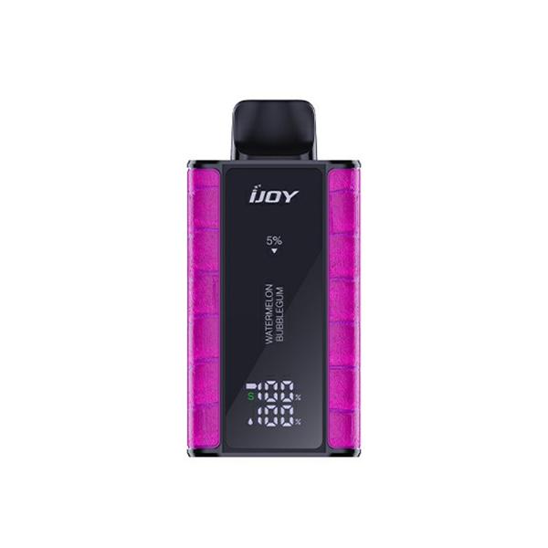 Best Deal IJoy Bar Captain 10000 Disposable Vape 18mL Watermelon Bubble Gum