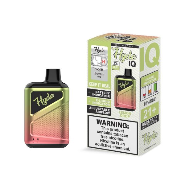 Hyde IQ 5000 Puffs Single Disposable Vape Best Flavor Lemon Drop