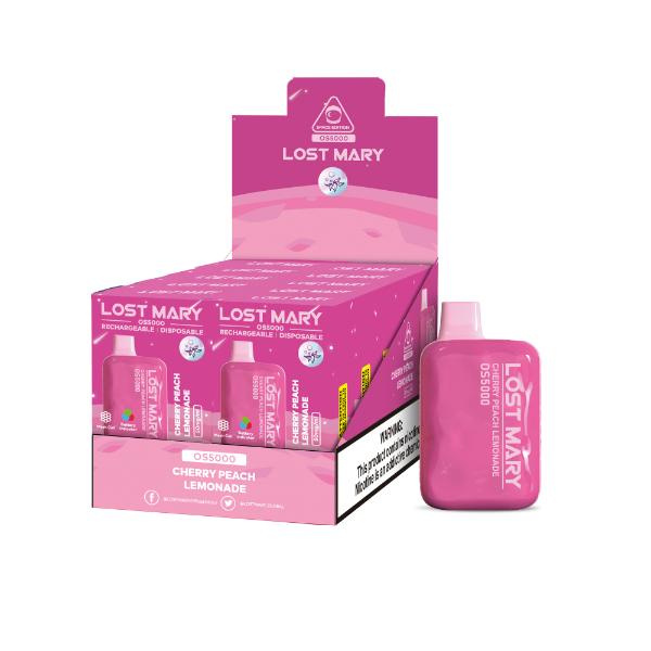 Best Deal Lost Mary OS5000 4% Disposable Vape 10mL Cherry Peach Lemonade