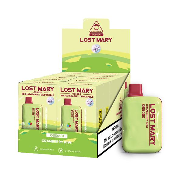 Best Deal Lost Mary OS5000 4% Disposable Vape 10mL Cranberry Kiwi