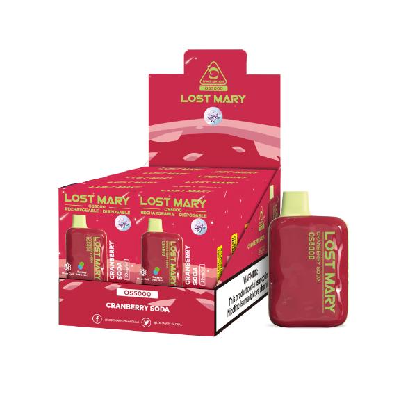 Best Deal Lost Mary OS5000 4% Disposable Vape 10mL Cranberry Soda