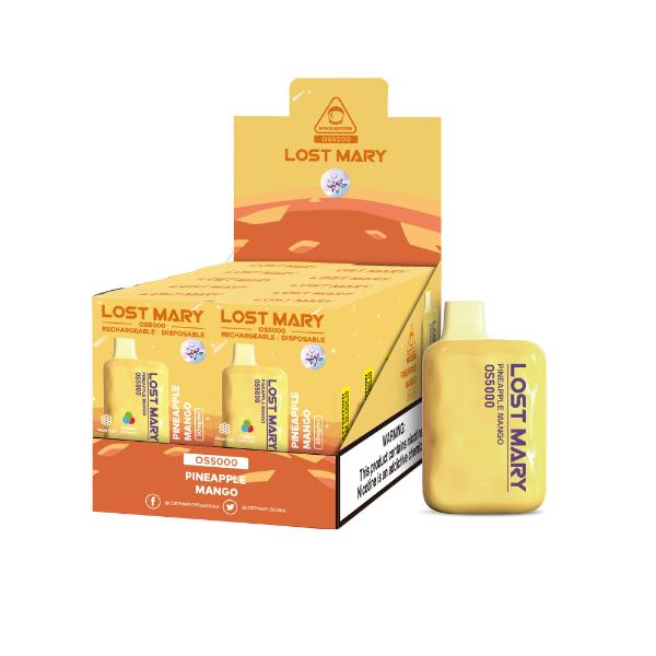 Best Deal Lost Mary OS5000 4% Disposable Vape 10mL Pineapple Mango