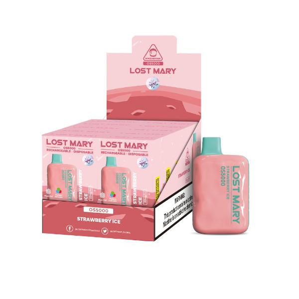 Best Deal Lost Mary OS5000 4% Disposable Vape 10mL Strawberry Ice