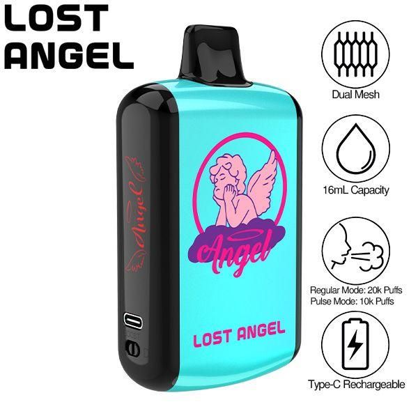 Best Deal Best Deal Lost Angel Pro Max 20K Rechargeable Vape 16mL - Blue Razz Ice