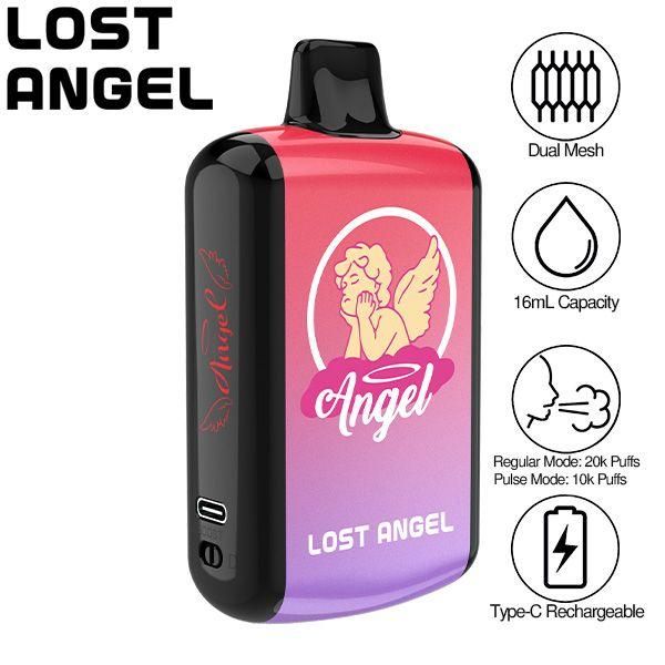 Best Deal Best Deal Lost Angel Pro Max 20K Rechargeable Vape 16mL - Crazy Berry