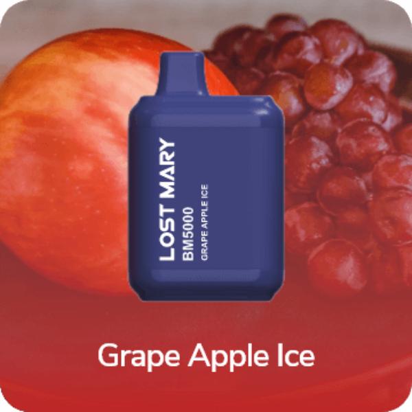 Best Deal Lost Mary BM5000 Puffs Disposable Grape Apple Ice