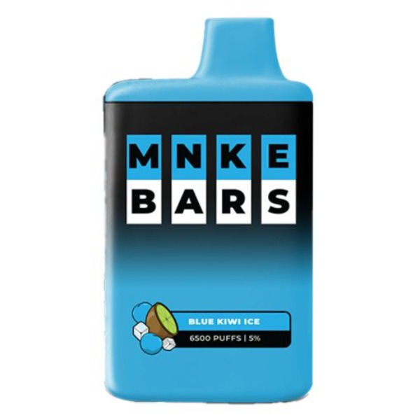 Best Deal MNKE Bars 6500 Puffs Disposable Vape Blue Kiwi Ice