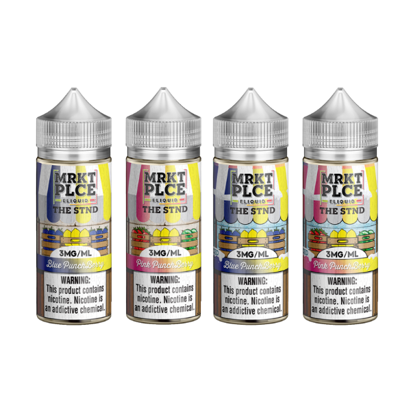 MRKTPLCE The STND Vape Juice 100mL best Flavors Blue Punchberry Pink Punchberry Blue Punchberry Pink Punchberry