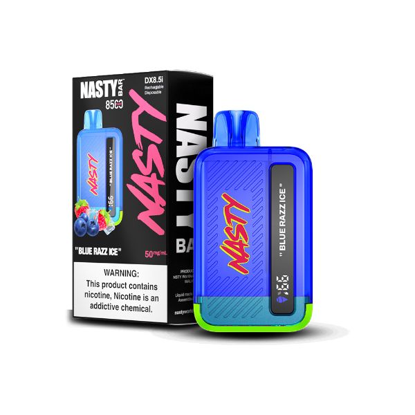 Nasty bar blue razz ice vape 8500 puffs