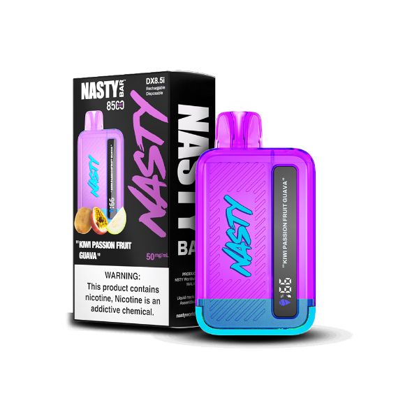 Nasty bar kiwi Passionfruit guava vape 8500 puffs