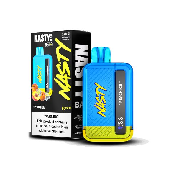 Nasty bar peach ice vape 8500 puffs