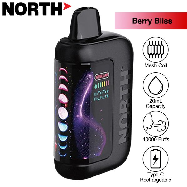 Best Deal North Stellar 40k Puffs Disposable Vape 20mL - Berry Bliss