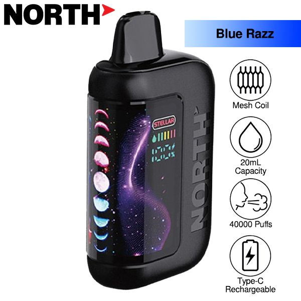 Best Deal North Stellar 40k Puffs Disposable Vape 20mL - Blue Razz