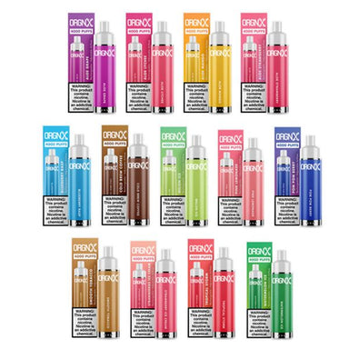 ORGNX 4000 Puffs Single Disposable Vape 9mL Best Flavors