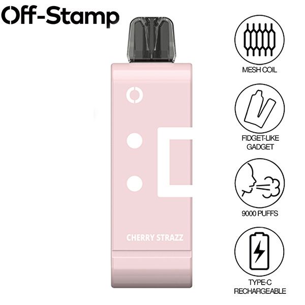 Off-Stamp SW9000 9000 Puffs Disposable Vape 13mL Best Flavor Cherry Strazz